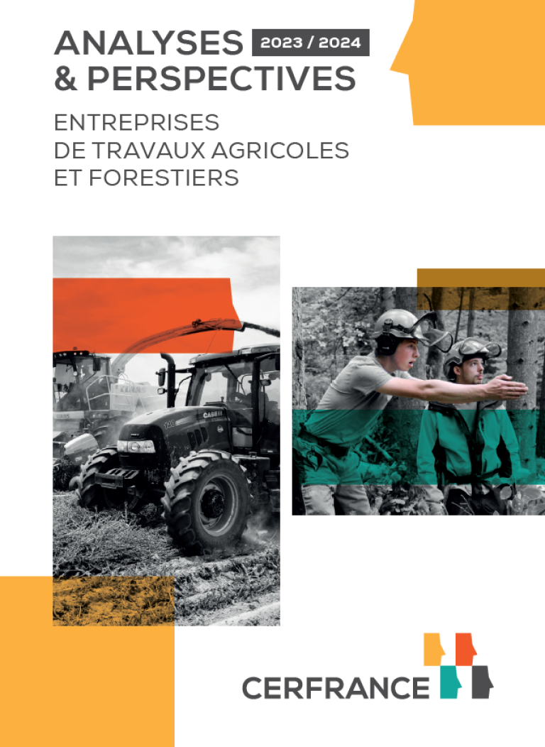 Titre, photo tracteur en noir et blanc et photo en noir et blanc de deux hommes en forêt avec des casques