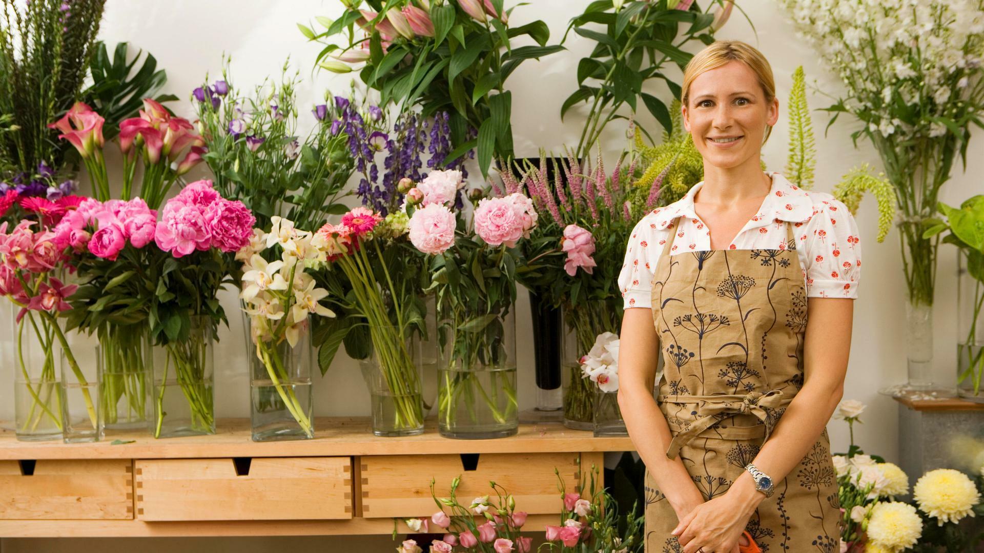 Une cliente commerçante fleuriste du Cerfance Haute-Loire