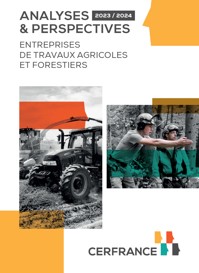 Titre, photo tracteur en noir et blanc et photo en noir et blanc de deux hommes en forêt avec des casques
